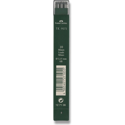 Faber-Castell Grafitové tuhy TK 9071 3,15 mm tvrdost 6B