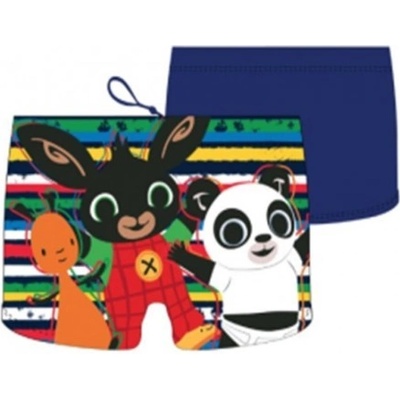 Setino Chlapčenské plavky boxerky Zajíček Bing Flop a Pando tm. modré