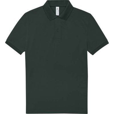 B&C MY POLO 210 Pánská polokošile s krátkým rukávem tmavě zelená