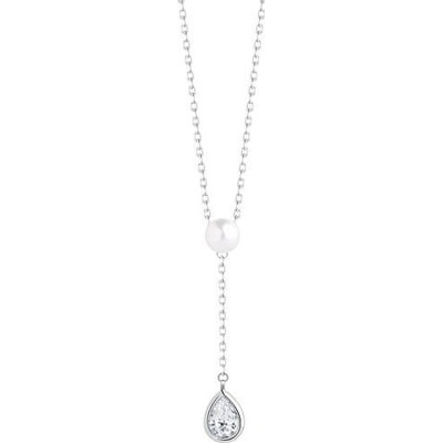 Preciosa Nežný strieborný náhrdelník s pravou perlou pure pearl 5336 00