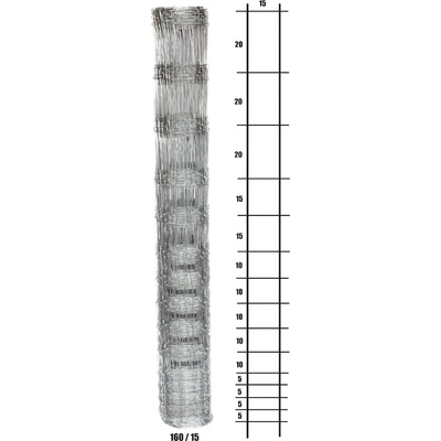 Lesnické uzlové pletivo, výška 160 cm, 1,6/2,0 mm, 14 drátů – Hledejceny.cz