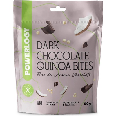Powerlogy Dark Chocolate Quinoa Bites 100 g