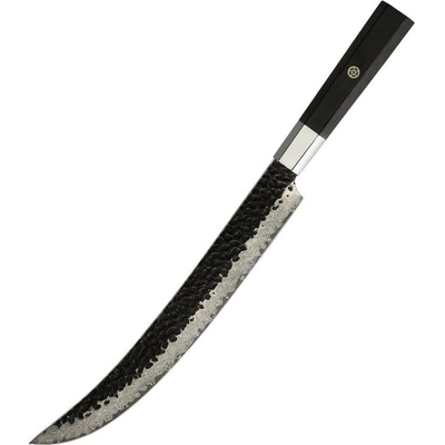 IZMAEL Damaškový kuchynský nôž Yunoka Slicer/Hnedá 24.5 cm