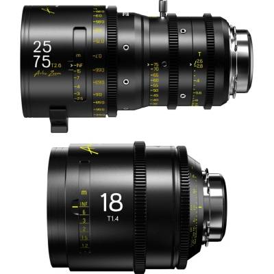 DZO Optics DZOFILM Arles Zoom 25–75 + Prime 18 mm – sada, metrická, černý kufr