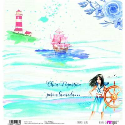 Scrapbookový papír TRENDY GIRL - Scrap paper TRENDY GIRL