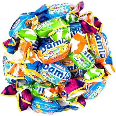 NUTSMAN Ovocné kyselé karamelky Damla Sour Fruit Bursts 500 g