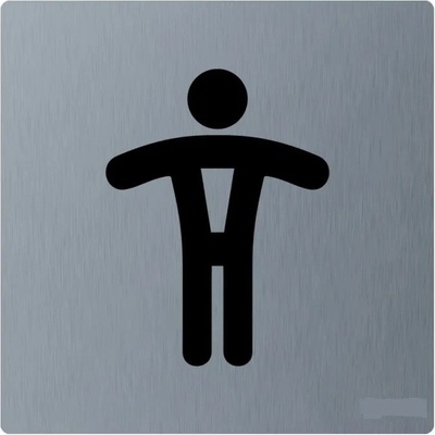 Piktogram z nerez oceli STELLA mat-WC páni