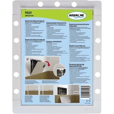 Aqualine Magnetické dvierka pod obklady 200 x 250 PD201