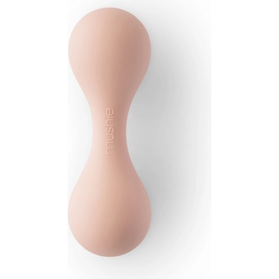 Mushie Silikonové chrastítko Blush