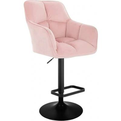 LuxuryForm Design Amalfi Velur na čiernom tanieri / ružová