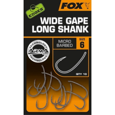 Fox Edges Armapoint Super Wide Gape Long Shank vel.6 10 ks