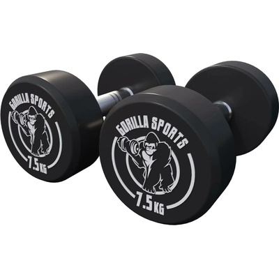Gorilla Sports kulaté gumové, 2 x 7,5 kg