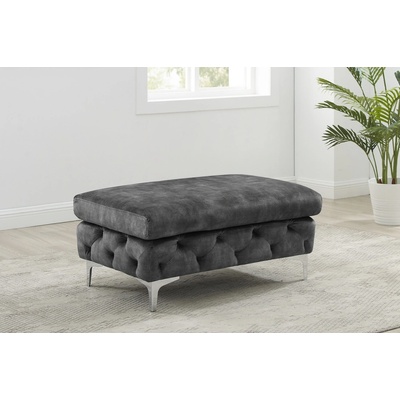 LuxD Designová taburetka Rococo tmavě šedá