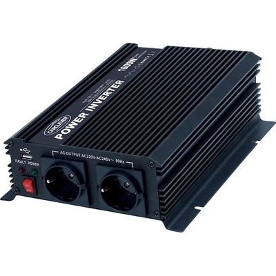 Měnič napětí z 12, 230V + USB, 1600W, 351612
