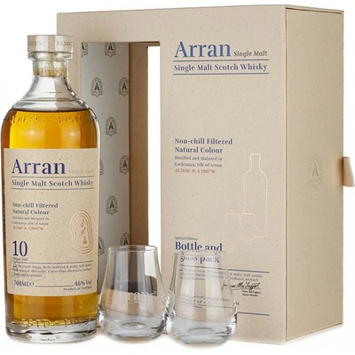 Arran 10y 46% 0,7 l (dárkové balení 2 sklenice)