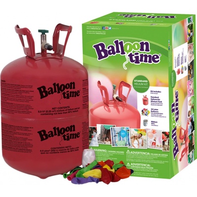 Helium Balloon Time + 30 barevných balónků mix