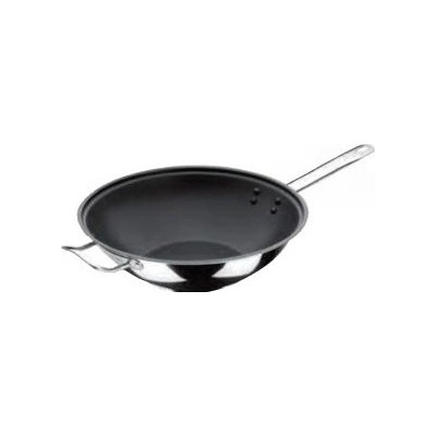 INOXIBAR nerezová WOK pánev PROFESIONAL LINE nepřilnavý povrch 30 cm