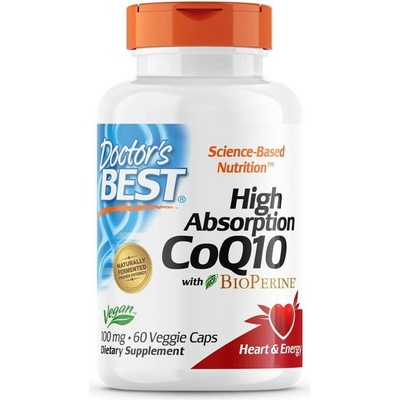 Doctor's Best Koenzym Q10 100 mg with BioPerine Vegan 60 kapslí