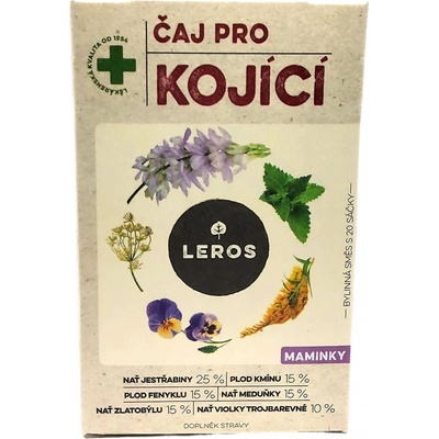 Leros ČAJ PRE DOJČIACE MAMIČKY 20 x 1,5 g