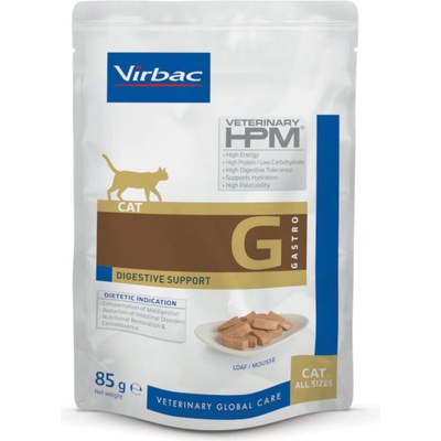 Virbac VET HPM Physio Cat Digestive Support Loaf 12 x 85 g