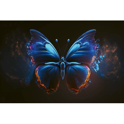 DIMEX MS-5-AI-0025 vliesová fototapeta Blue Butterfly rozměry 375 x 250 cm