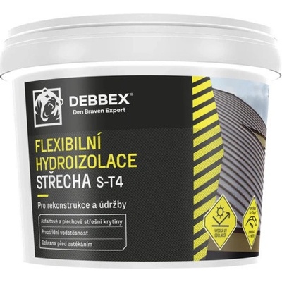 Flexibilní hydroizolace Debbex střecha S-T4 červená 12 kg