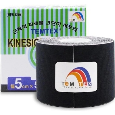 Temtex Kinesio Tape Classic černá 5 cm x 5 m – Hledejceny.cz