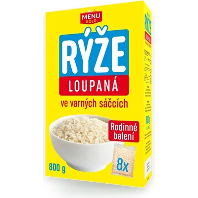 Menu Gold rýže loupaná ve varných sáčcích 8 x 100 g