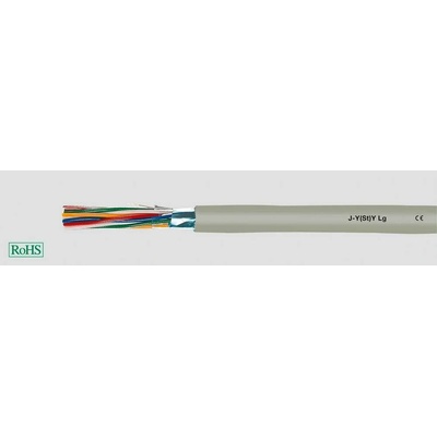 Helu 33001-500 káble diaľkového ovládania J-Y(ST)Y 2 x 2 x 0.6 mm + 0 2 x 0.6 mm sivá 500 m