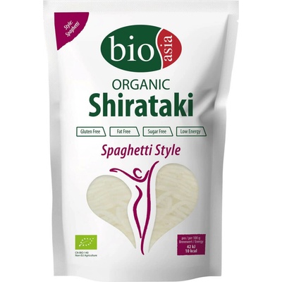 Bioasia Shirataki těstoviny Spaghetti z konjakové mouky Bio 270 g