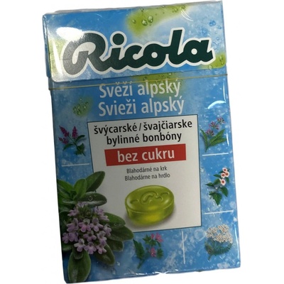 Ricola Svěží Alpský bez cukru 20 x 40 g