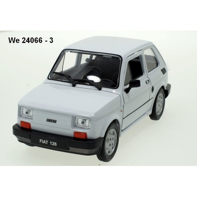 Welly Fiat 126 Bílý 1:21