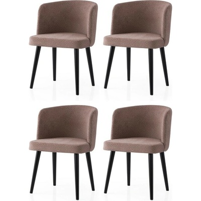 Sconto Soft Béžová / Čierna 4 Ks
