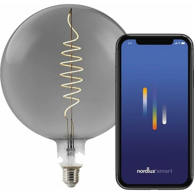 Nordlux LED globe Smart E27 4,7W 1.800K 100lm kouřová 2280032747