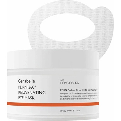 Genabelle PDRN 360 Rejuvenating Eye Mask O mlazující oční maska pro rozjasněné oční okolí 100 ml 70 ks
