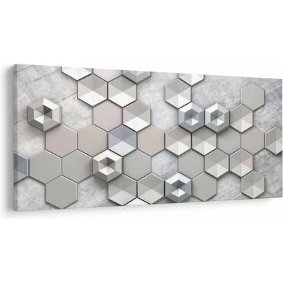 Obraz 3D abstrakcie, jednodielne 200x100 cm