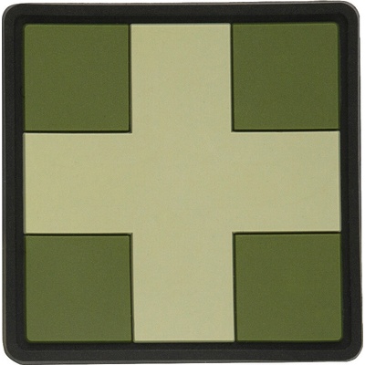 Nášivka M-Tac Medic Cross Square - olivová-desert