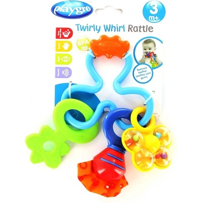 Playgro Zábavné chrastítko s kousátkem 3+