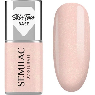 Semilac Cover Báza Glitter Peach 7 ml