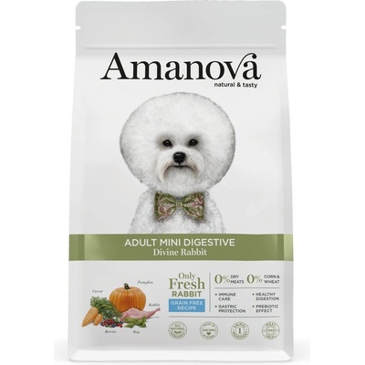 Amanova Dog Adult Mini Digestive Rabbit & Pumpkin Grain Free 2 kg