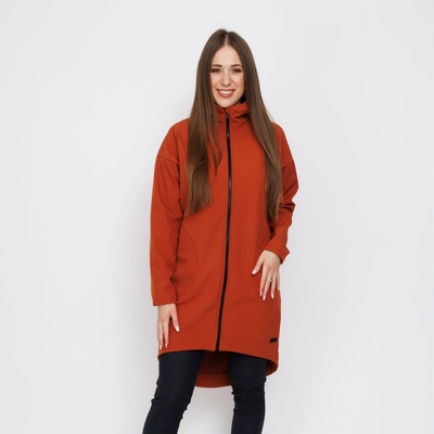 Šijeme Srdcem oversize kabát oranžová