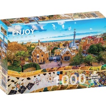 ENJOY Výhled z parku Güell Barcelona 1000 dielov