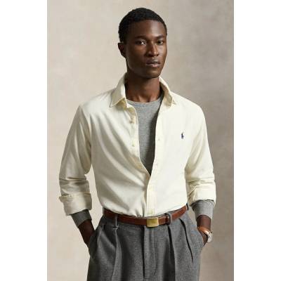 Polo Ralph Lauren pánska bavlnená košeľa 21W Corduroy 710853123 béžová
