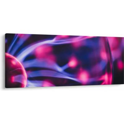 Abstraktní fialový obraz, jednodílný 120x50 cm