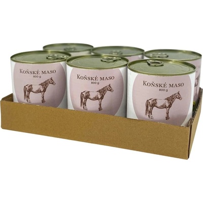 Bohemia Pet Food koňské mäso vo vlastnej šťave 6 x 800 g