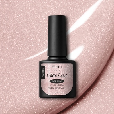ENII NAILS Gel lak Ceramic 130 Nude Spark 10 ml