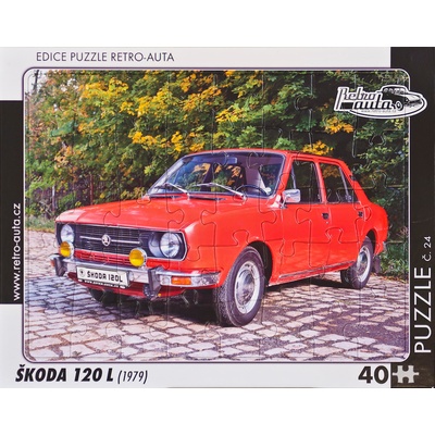 Retro-Auta č. 24 ŠKODA 120 L 1979 40 dílků