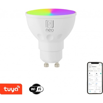 Immax NEO LITE Smart žárovka LED GU10 6W RGB+CCT barevná a bílá, stmívatelná, WiFi