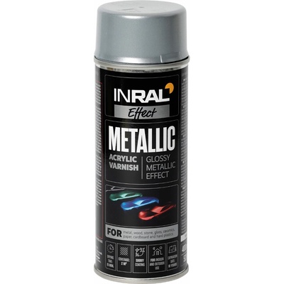 TEGRA INRAL farba v spreji s metalickým efektom 400 ml – strieborná