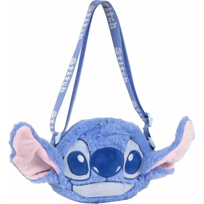 CurePink Taška na rameno Disney Lilo & Stitch: Roztomilý Stitch s ušima 4 x 14 x 17 cm